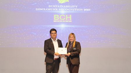 BCH ได้รับประกาศเกียรติคุณด้านการเปิดเผยข้อมูลความยั่งยืนจากสถาบันไทยพัฒน์