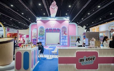 มิสเตอร์โคน ยกขบวนสินค้าโคนไอศกรีมบุกงาน Thaifex Anuga Asia 2024