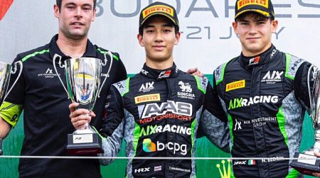 เติ้น ทัศนพล นำธงชาติไทยขึ้นโพเดี้ยม Formula 3 สนามที่ 8 ฮังการี