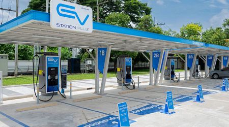 SYS เสริมแกร่งโครงหลังคาสถานีชาร์จของ EV Station PluZ