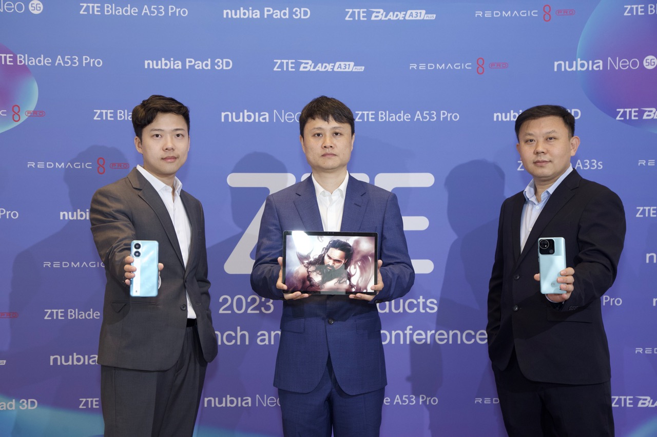 ZTE พาเหรดทัพสมาร์ทโฟน แท็บเล็ตเรือธงสุดล้ำ Nubia PAD 3D ด้วยเทคโนโลยี AI รุกเจาะตลาดไทย