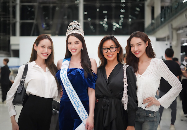 เทีย ทวีพาณิชย์พันธุ์ “Miss Tourism International2023” เดินทางถึงไทย