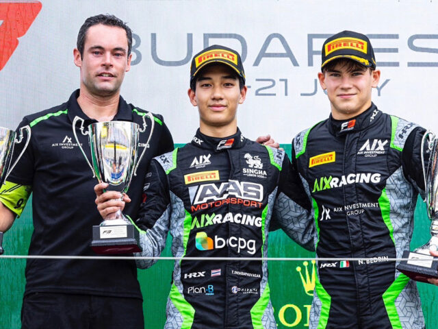 เติ้น ทัศนพล นำธงชาติไทยขึ้นโพเดี้ยม Formula 3 สนามที่ 8 ฮังการี