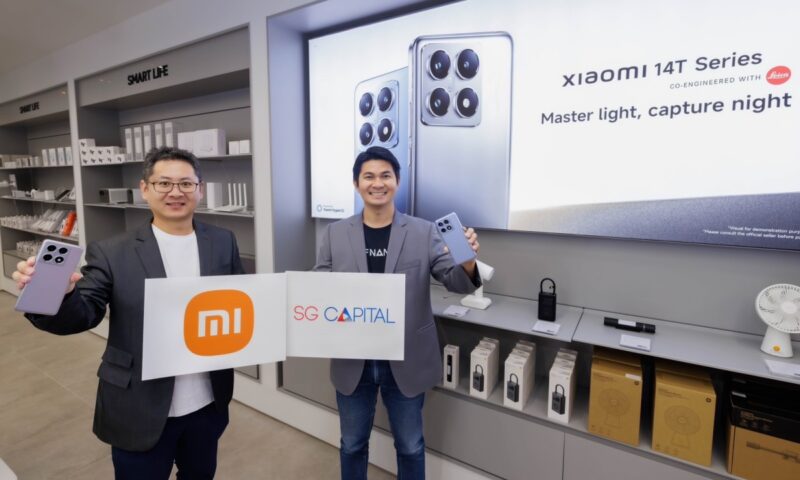 Xiaomi ร่วมกับ เอสจี แคปปิตอล ให้คุณเป็นเจ้าของสมาร์ทโฟน Xiaomi 14T Series ด้วยโปรแกรม SG Finance+