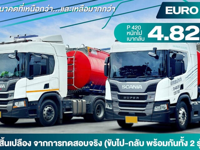 Scania ยึดเบอร์ 1 ตลาดรถบรรทุกพรีเมียม ยอด 4 เดือนทะลุ 120 คัน